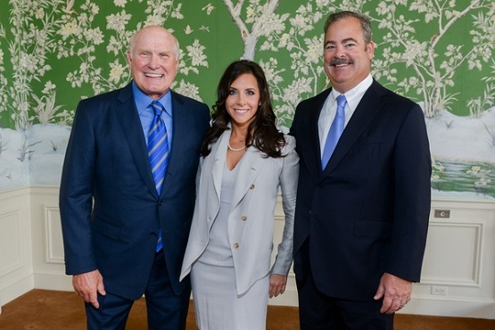 Source: Houston CultureMap, Terry Bradshaw, left, pictured with Hannah and Cal McNair